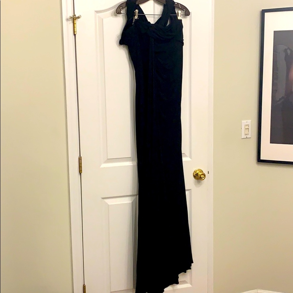 Badgley Mischka Stretch Cady Evening Gown